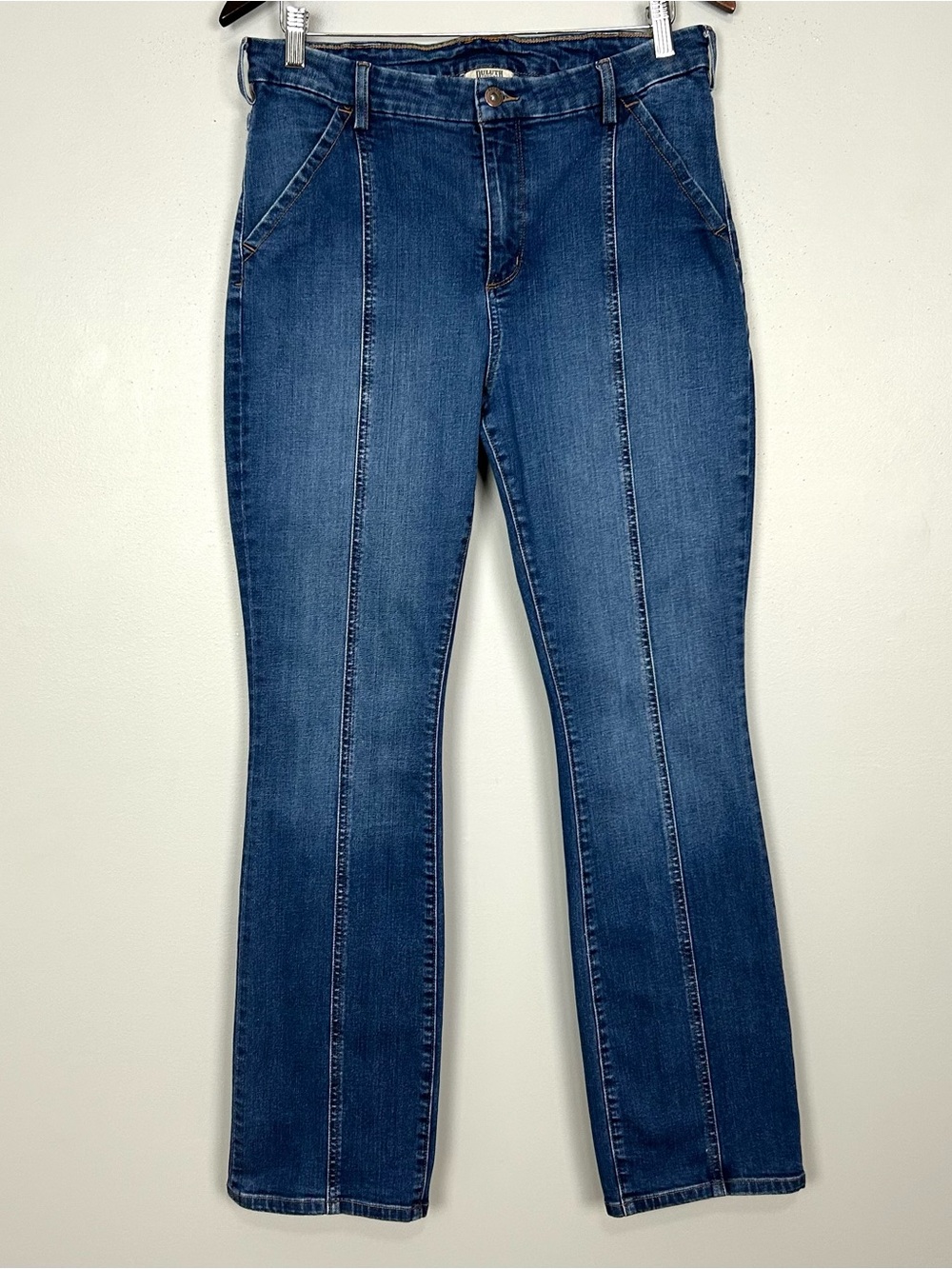 Duluth Asset Management Demi Bootcut Jeans Women’s Size 12 Stretch Denim Slit